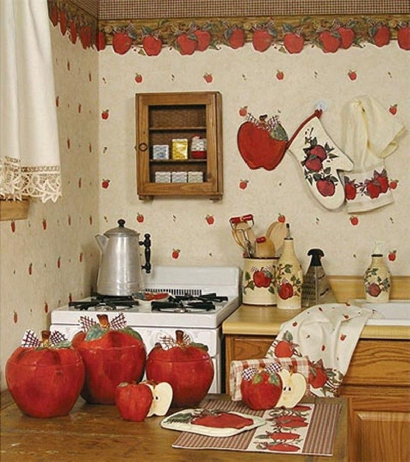 Pin by Judy Fowler on apple kitchen  Apple kitchen decor, Kitchen