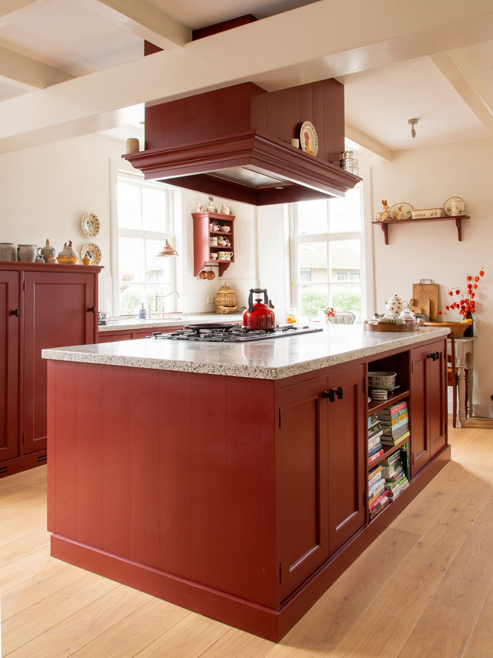 Red Kitchens That