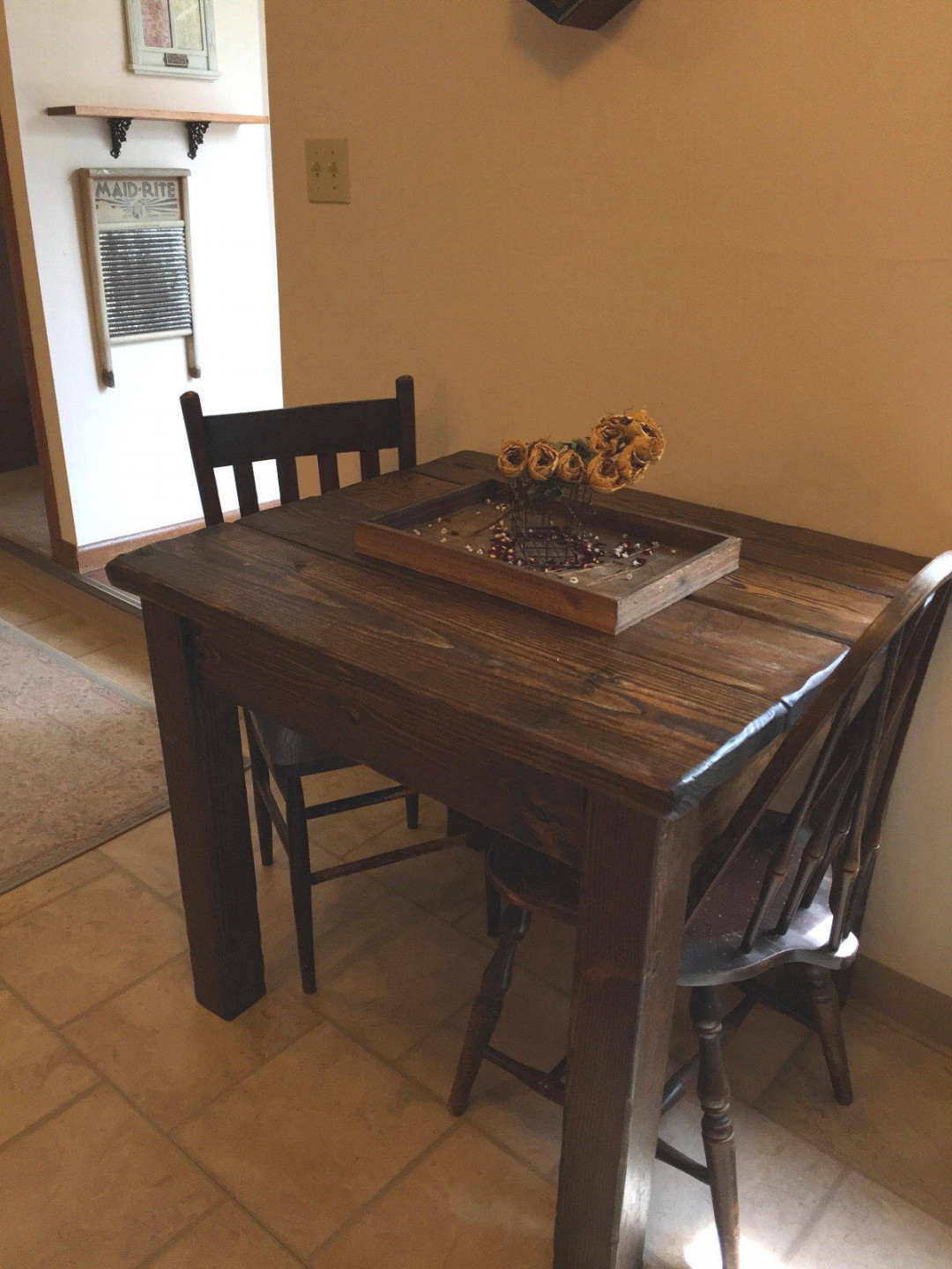 Rustic Farmhouse Kitchen Tiny House Home Living Table Small - Etsy