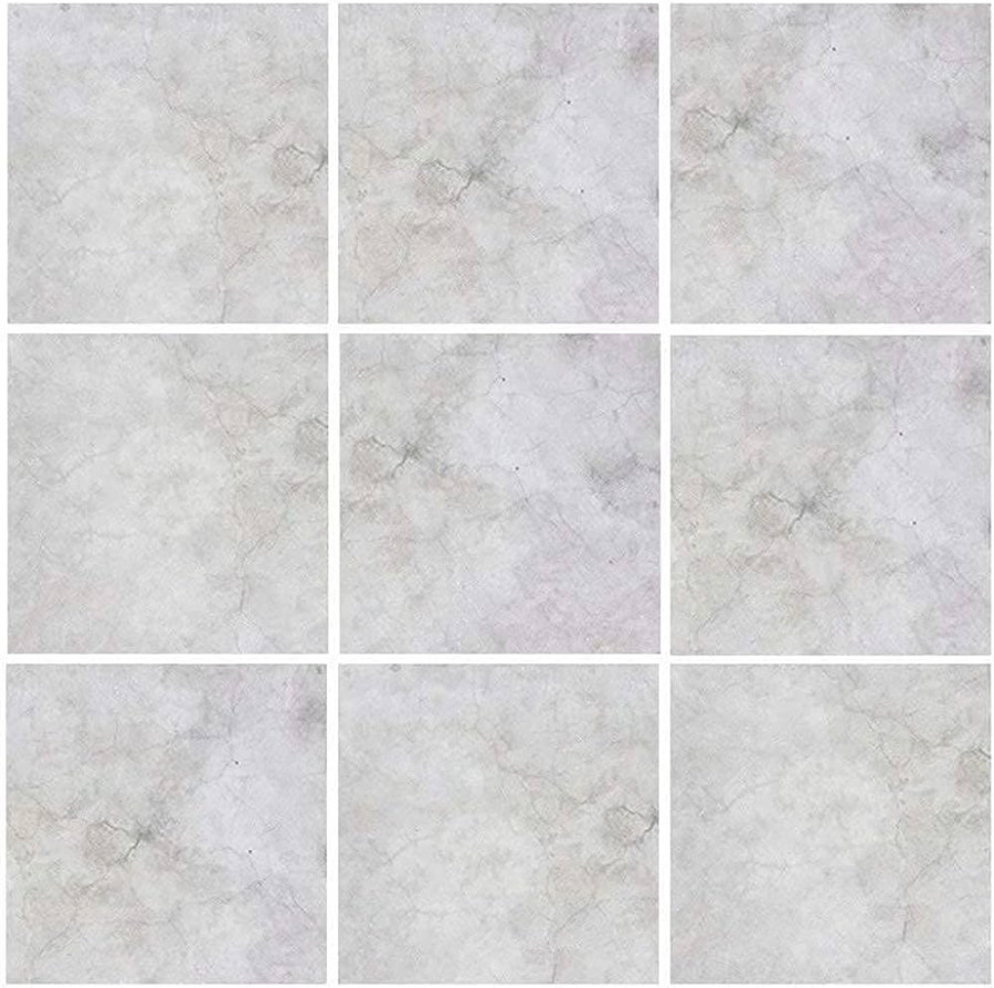 Set of  Concrete Premium Grey Classic Marble Texture Tile Stickers  Kitchen Backsplash Tile Stickers Bathroom Vinyl Wall Stickers Easy to Apply  Easy