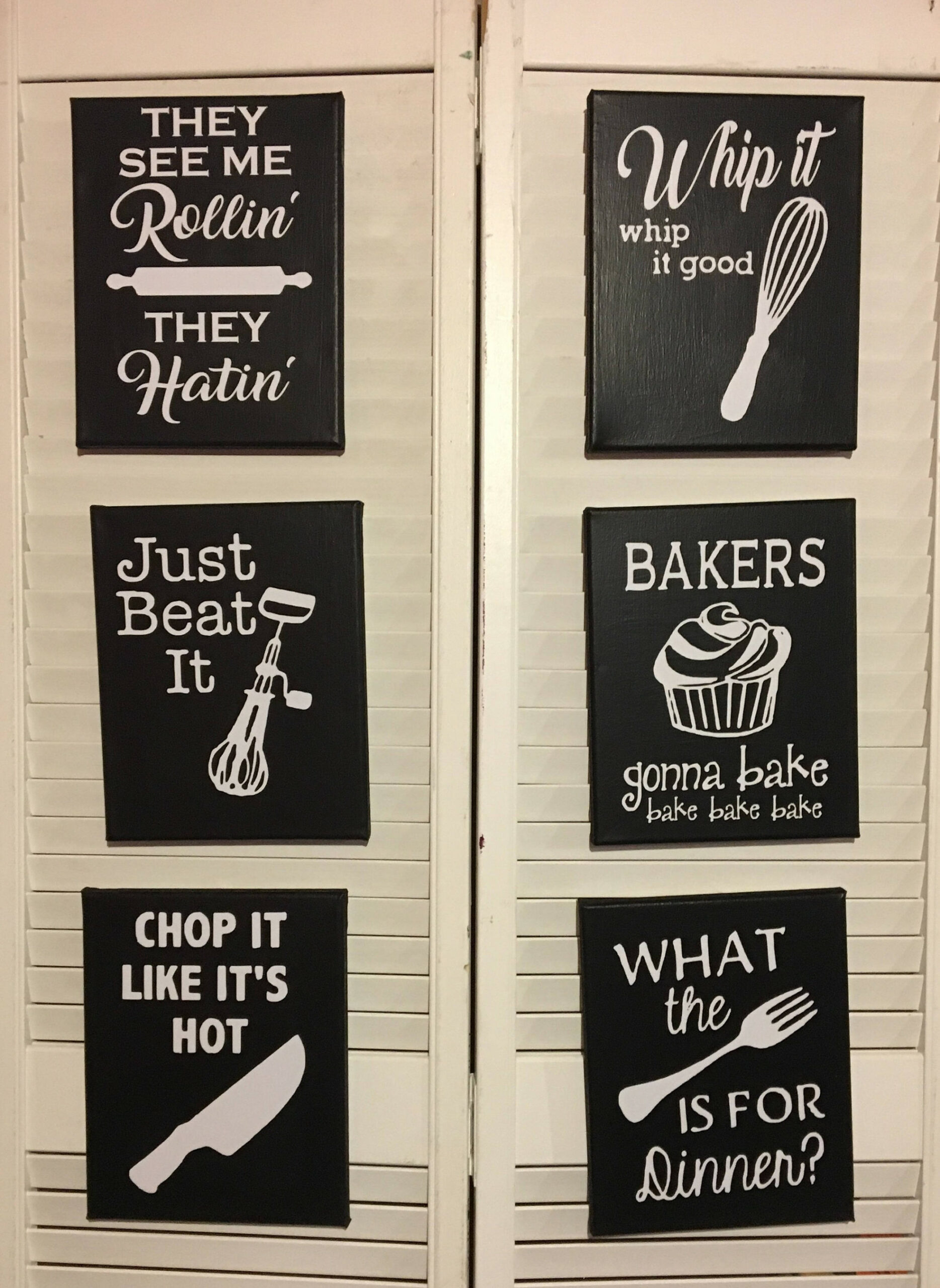 Set of  Funny Kitchen Signs - Etsy