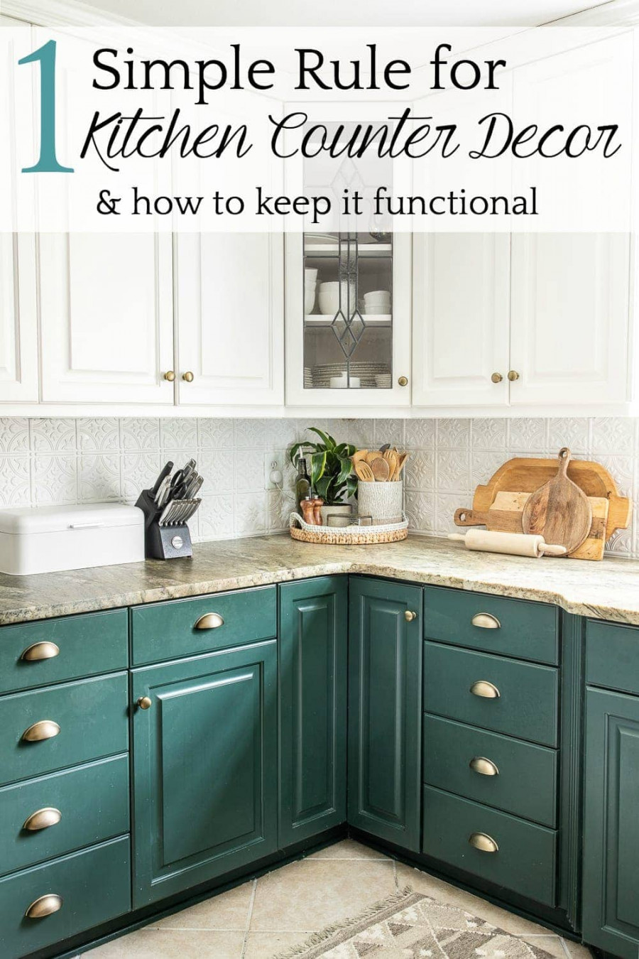 Simplified Decorating: How to Decorate Kitchen Countertops - Bless