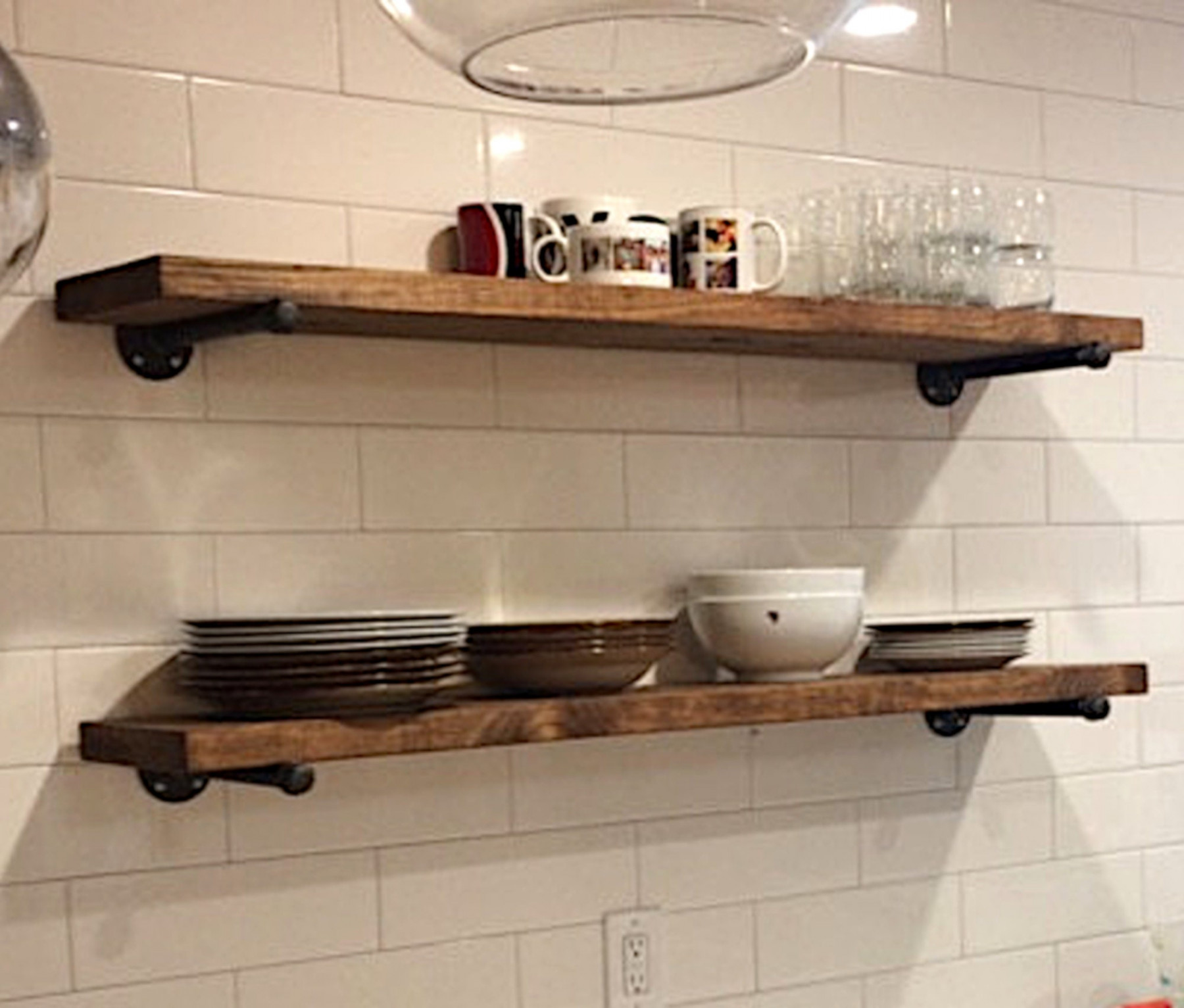 Single Extra Long Various Depth Rustic Floating Shelf Two - Etsy