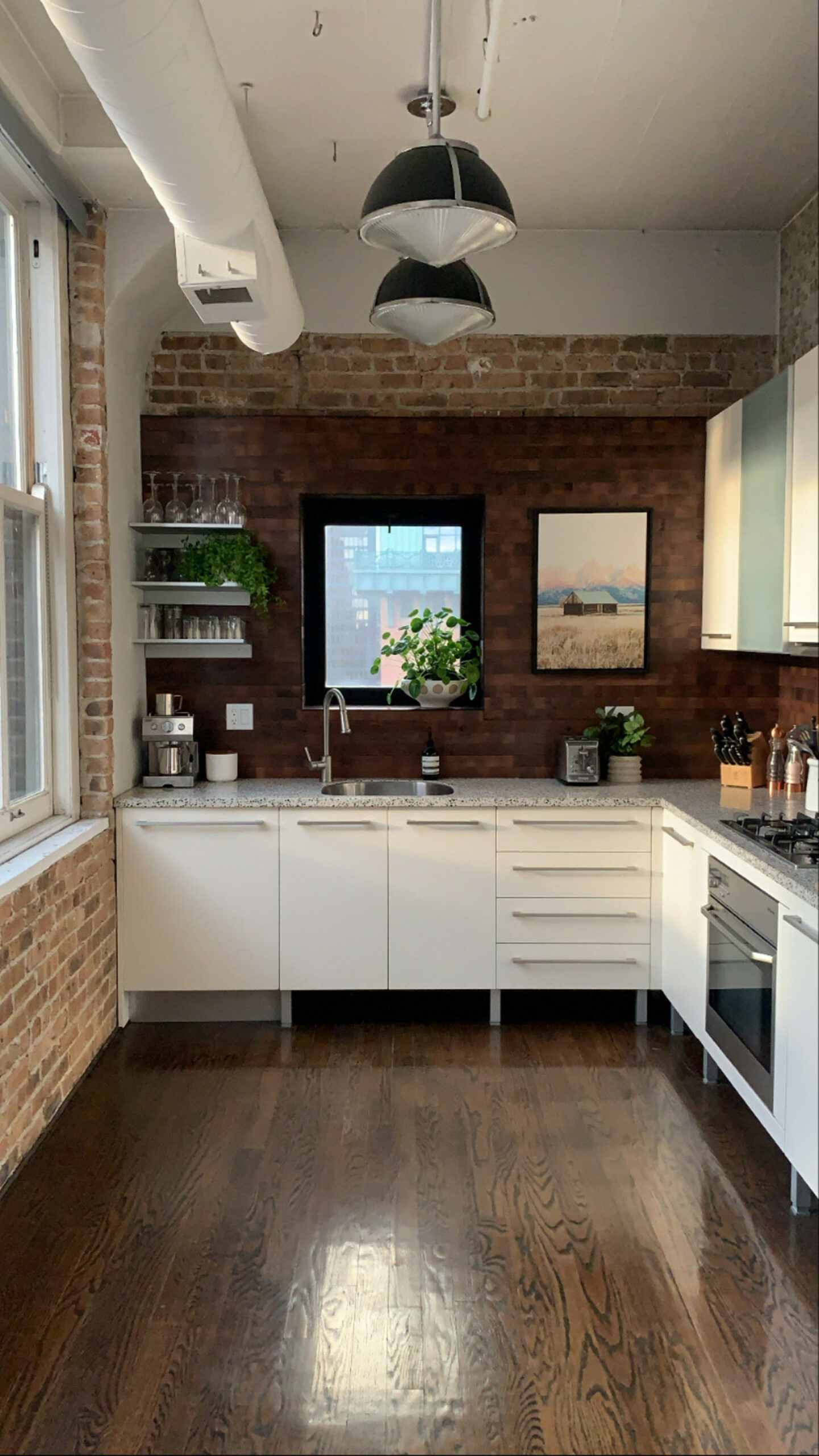 Spice Up Your Kitchen With a Peel and Stick Wood Backsplash