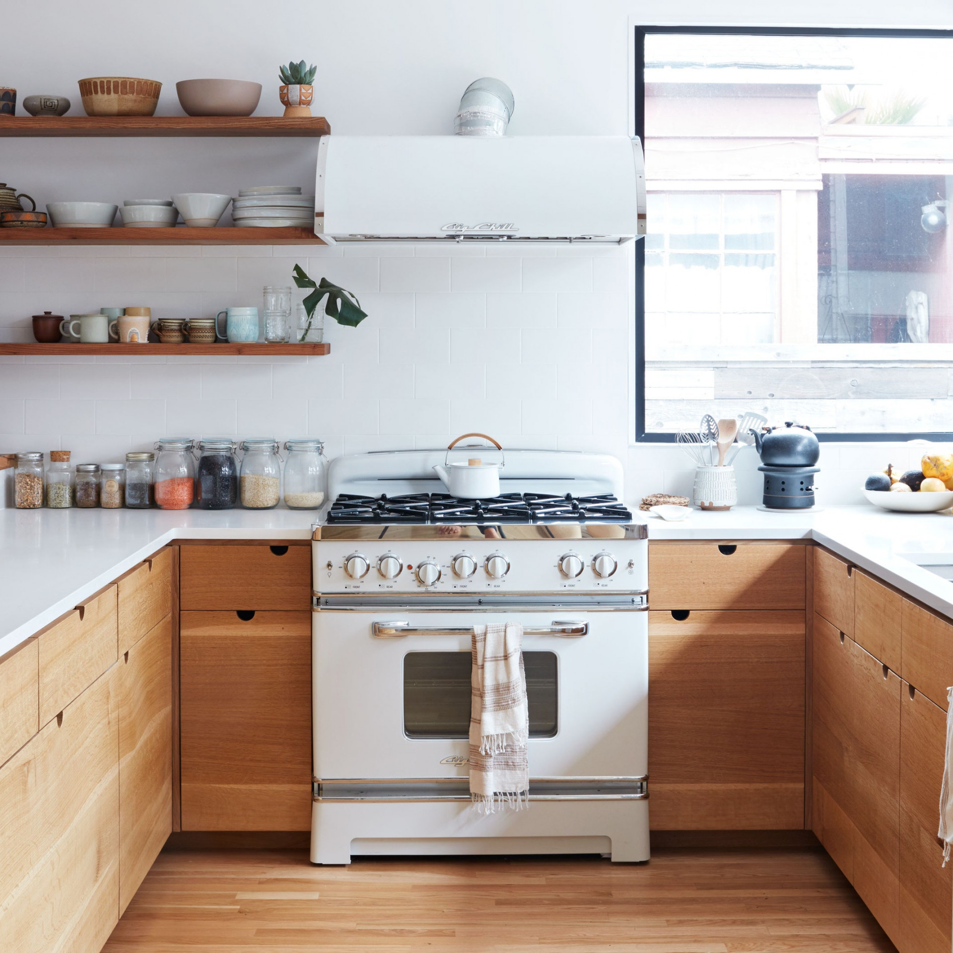 The Secret to Making White Kitchen Appliances Look Chic