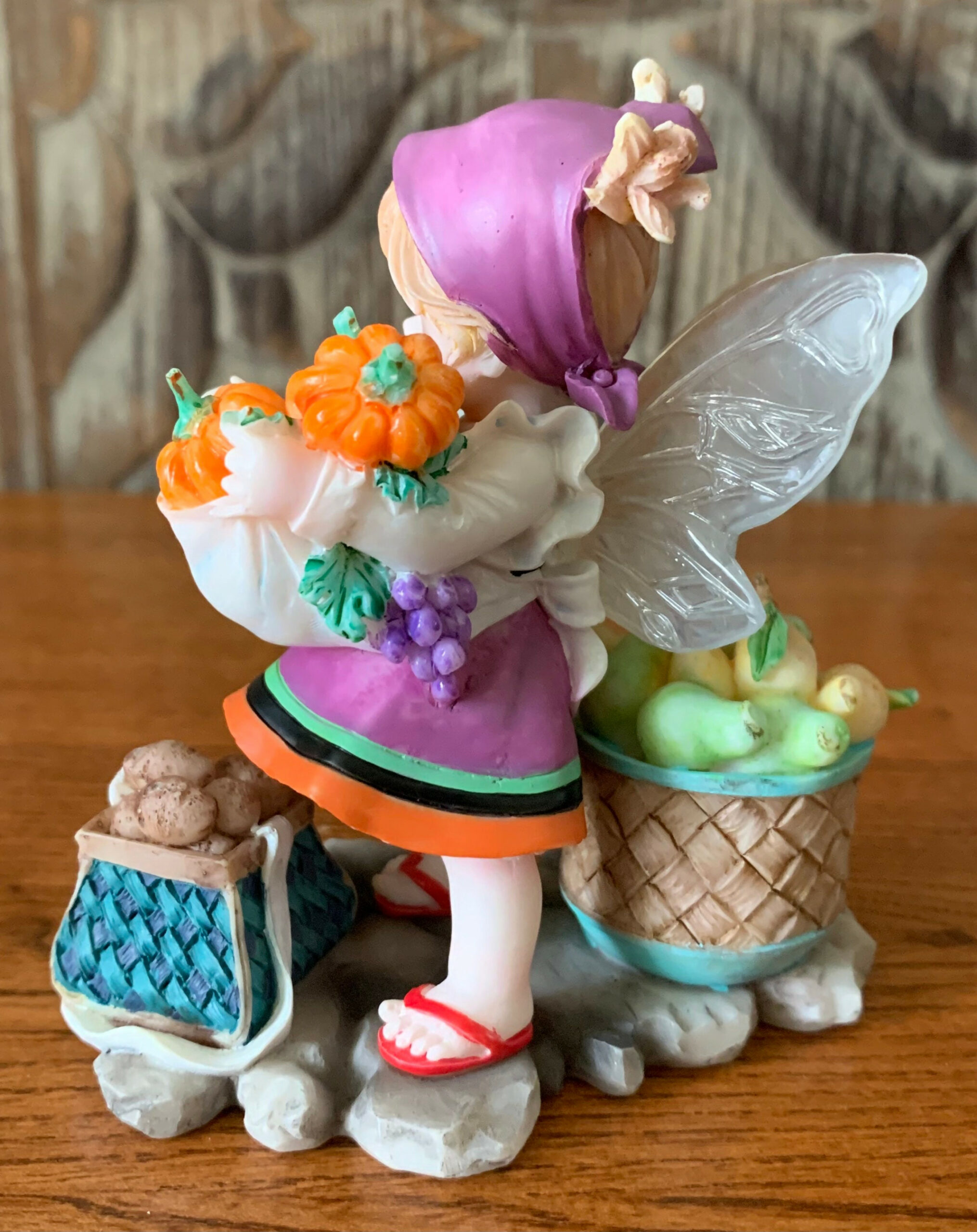 Vintage Enesco Little Kitchen Fairies Autumn Bounty Fairie - Etsy