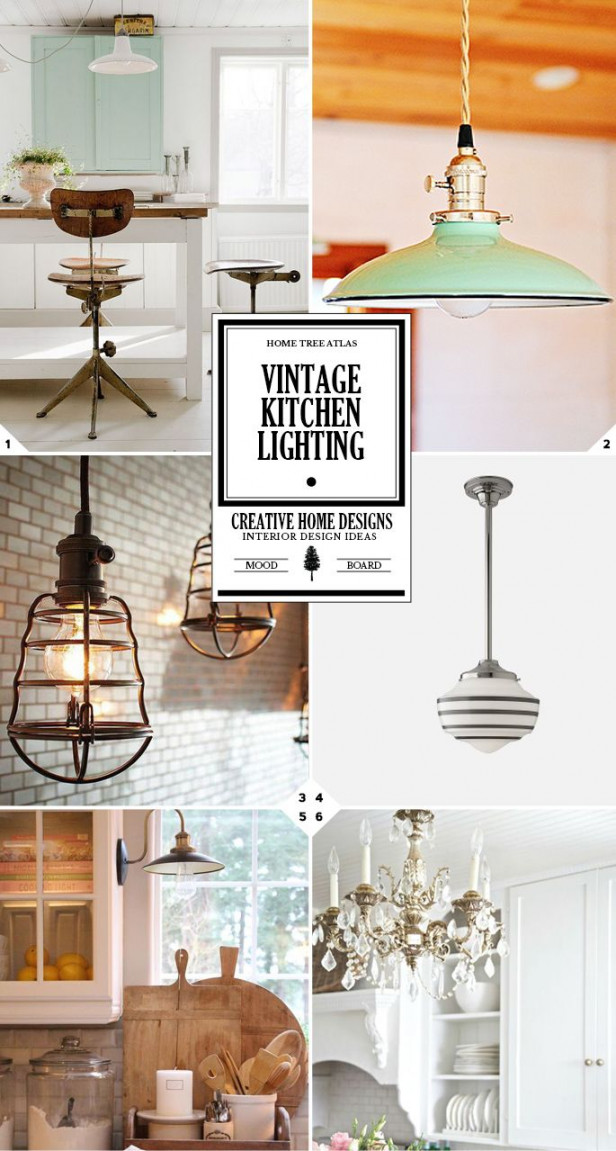 Vintage Kitchen Lighting Ideas: From School House Lights to