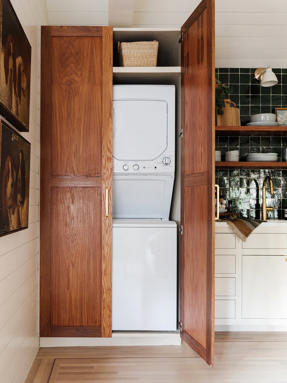 Ways to Make a Washer and Dryer in Your Kitchen Look Like It Belongs