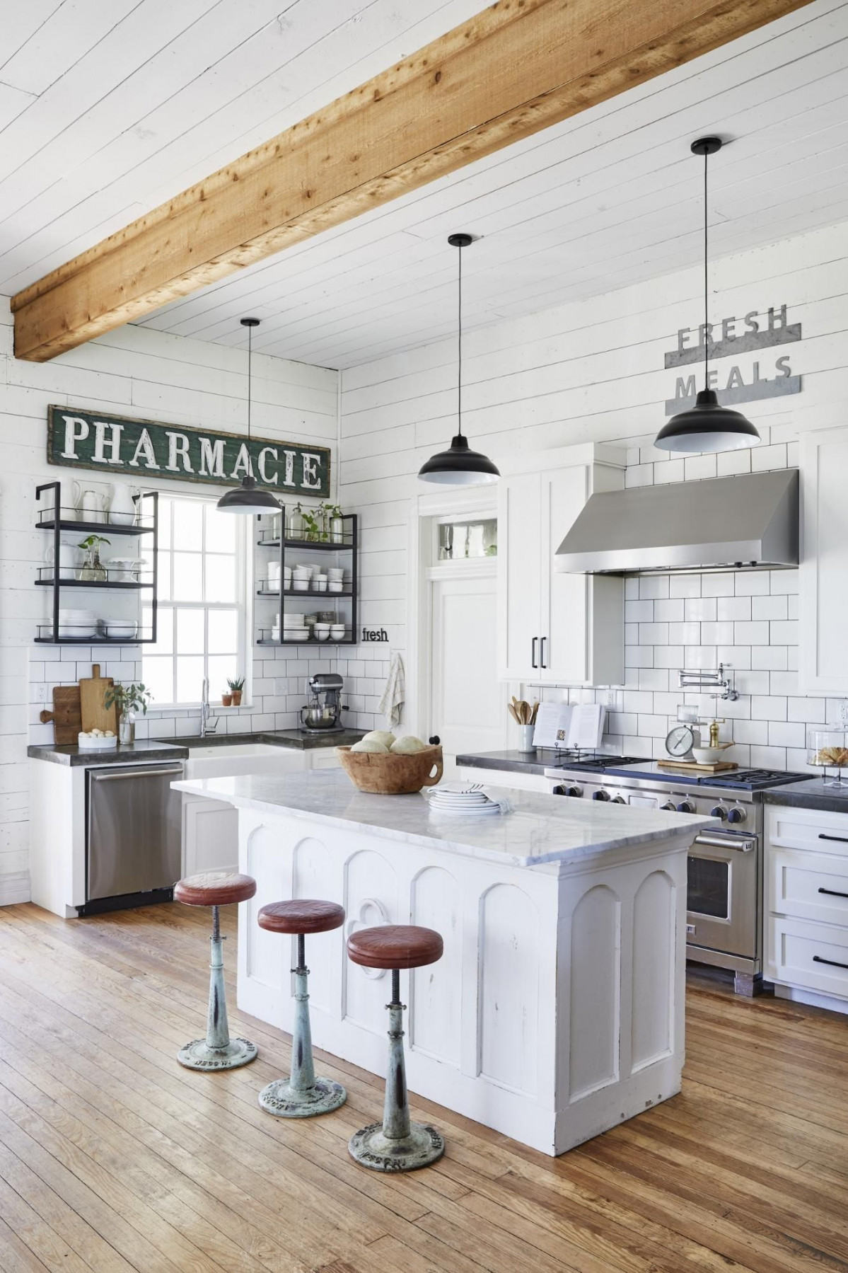 A Technical Guide to Open Shelving  Joanna gaines kitchen