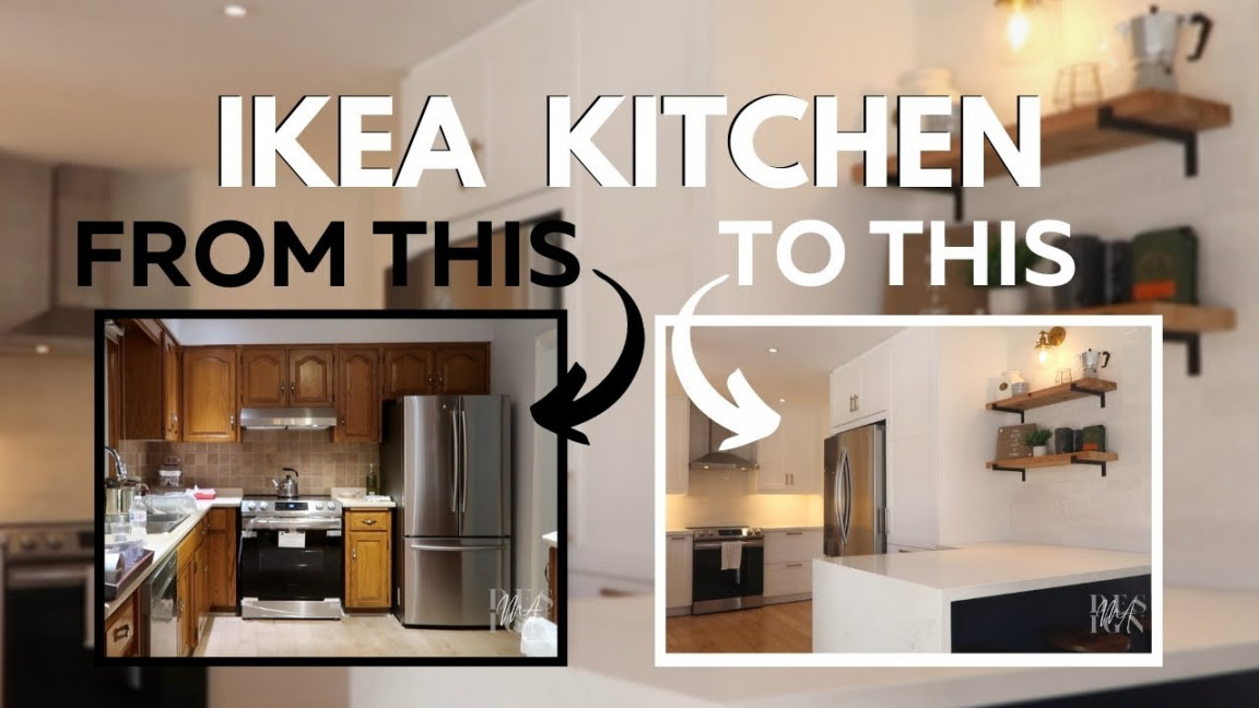 Beautiful IKEA Kitchen Before and After  White Kitchen