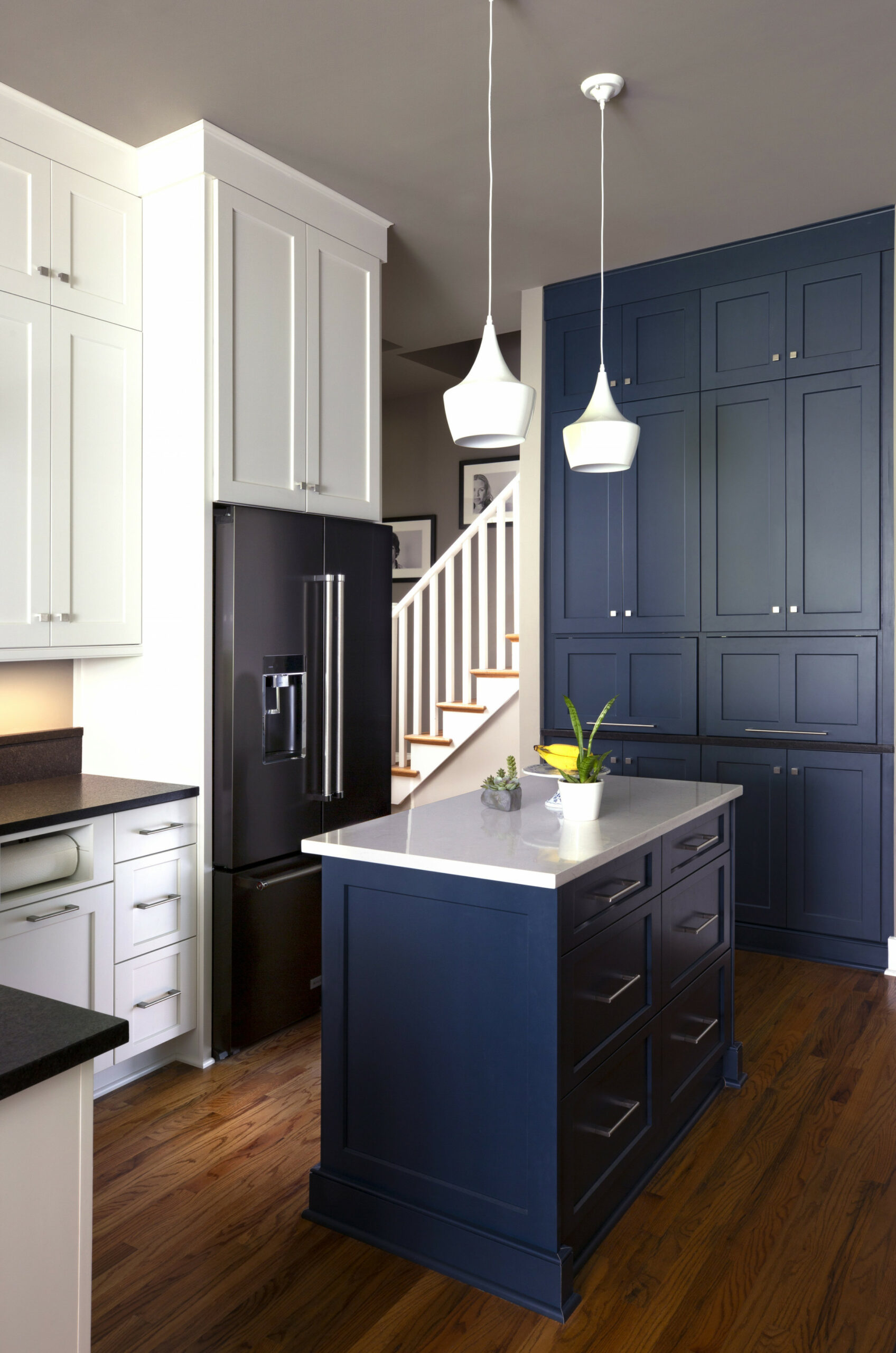 Black and Blue Kitchen — Karen Kettler Design