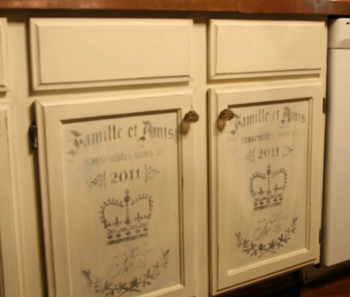 Chalk Paint Kitchen Cabinets ~  Lady Butterbug