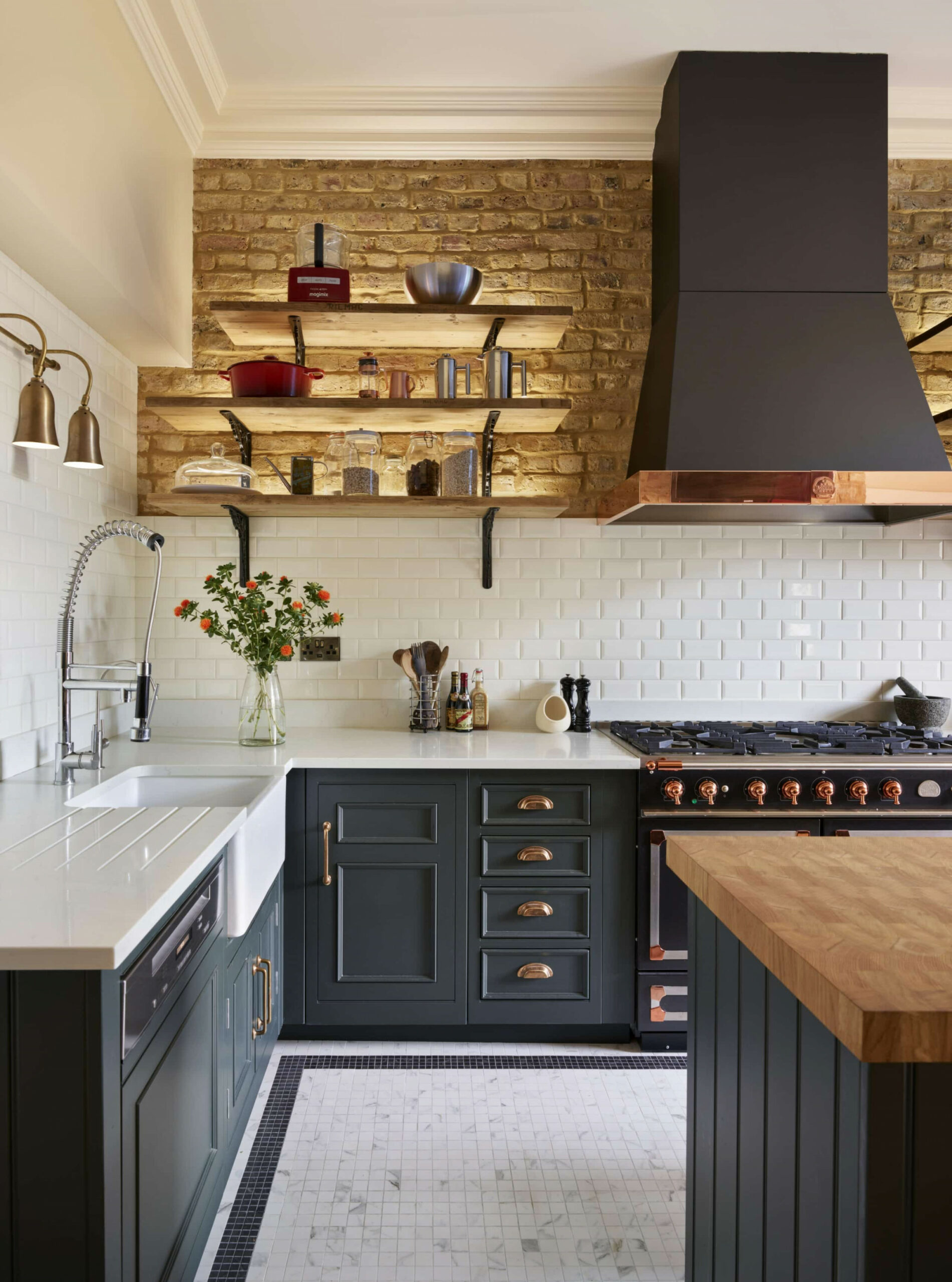 Copper Accents  Kitchen With Copper Handles  Harvey Jones