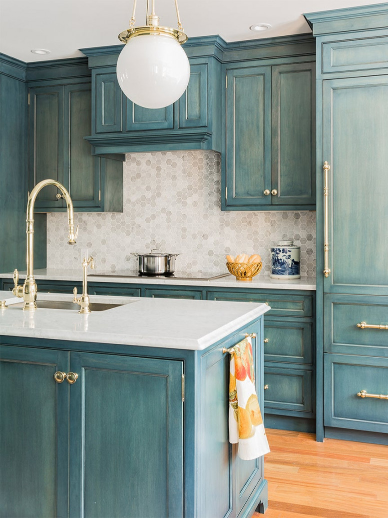 Distressed Kitchen Cabinets That Really Bring the Charm  domino