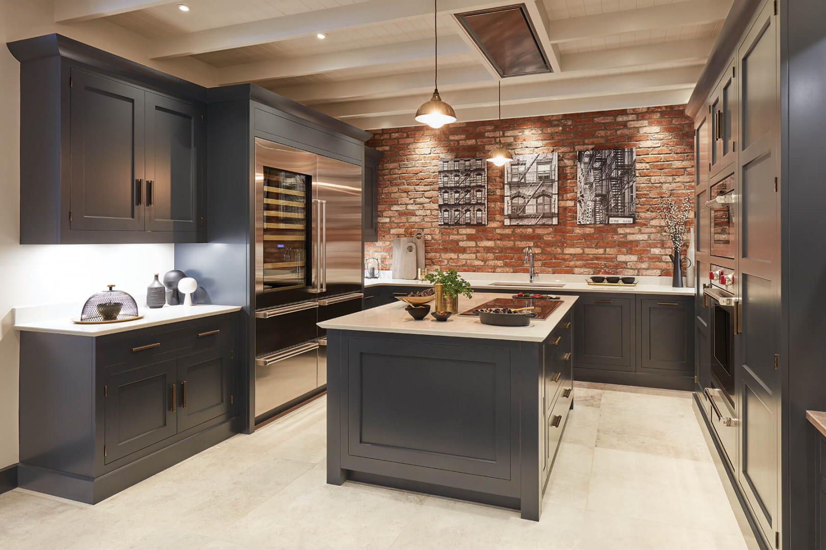 Exposed Brick Kitchen  Tom Howley