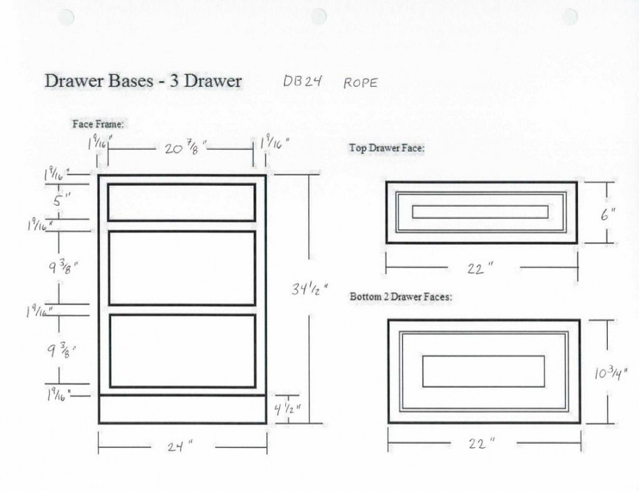 Kitchen Cabinet Drawer Dimensions - Kitchen Counter top Ideas