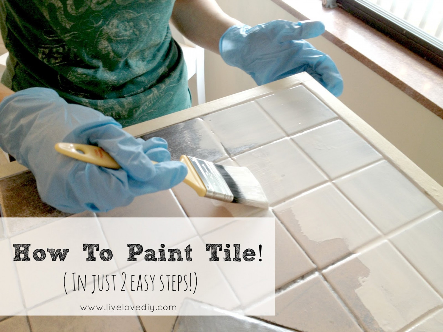 LiveLoveDIY: How To Paint Tile Countertops