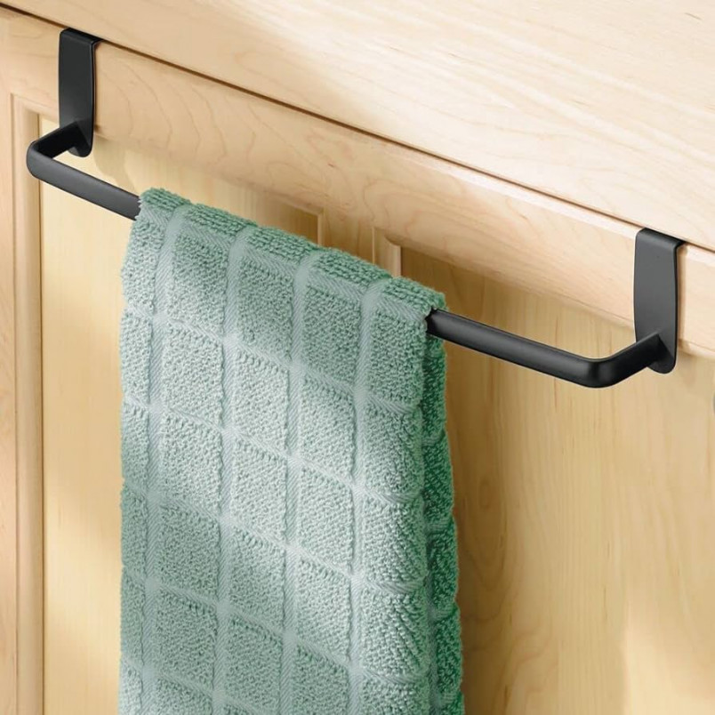 Mdesign Tea Towel Holder Kitchen Cupboard - Length:  cm. / . inches