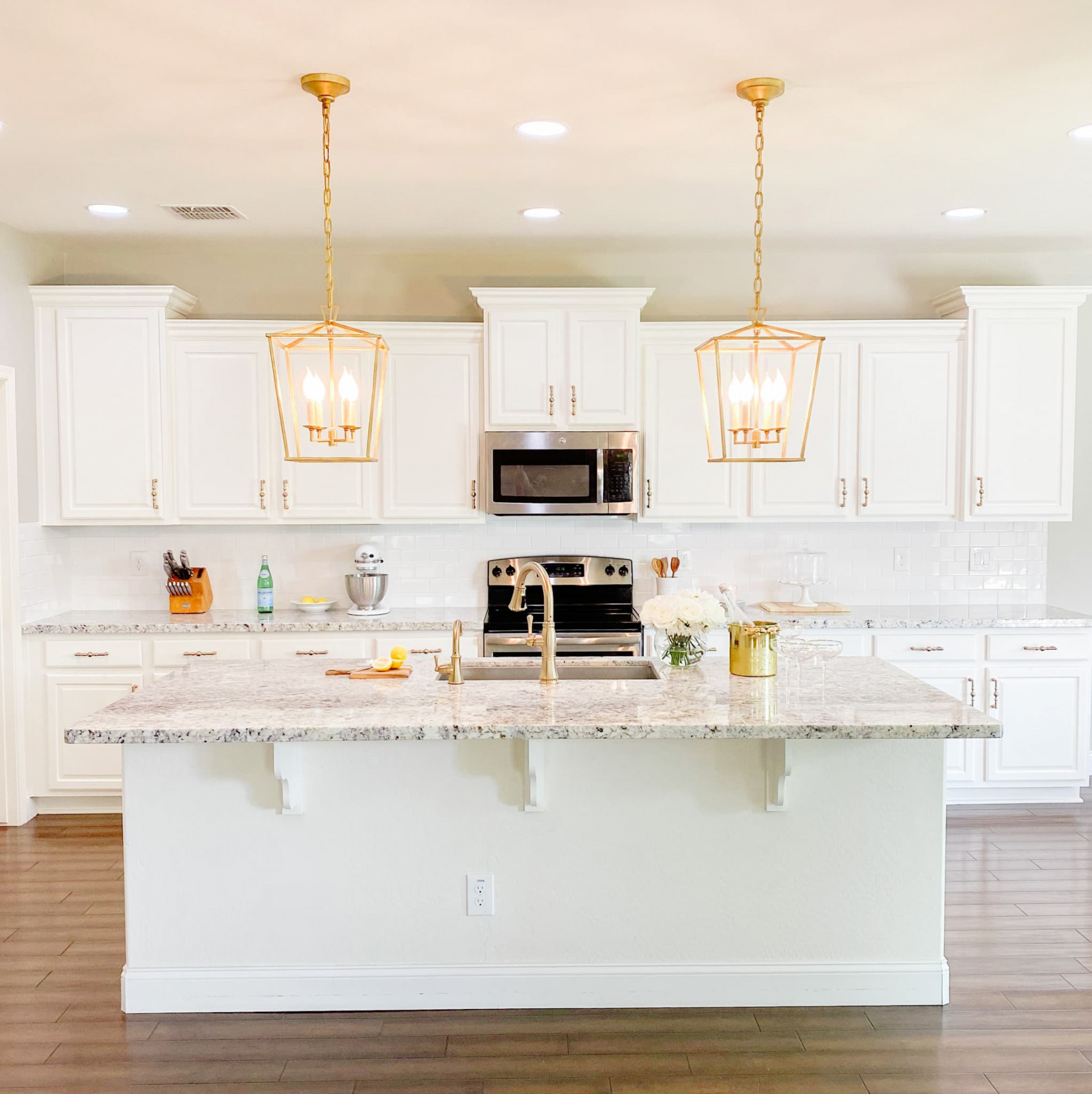 Our Timeless White and Gold Kitchen Reveal