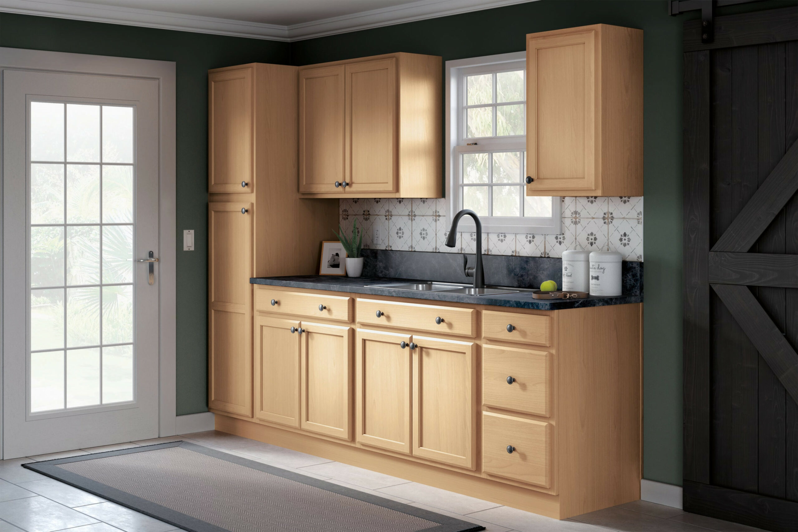 Project Source Natural Unfinished Oak Kitchen Cabinet Collection