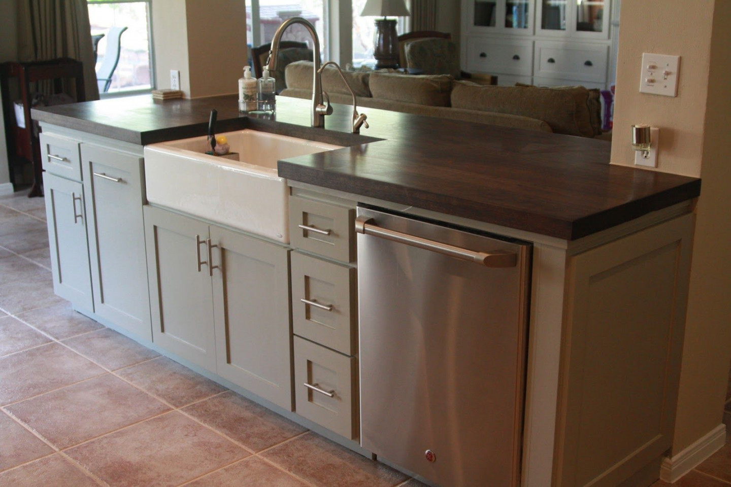 Renovation Realities Part VI: Before & After!  Kitchen island