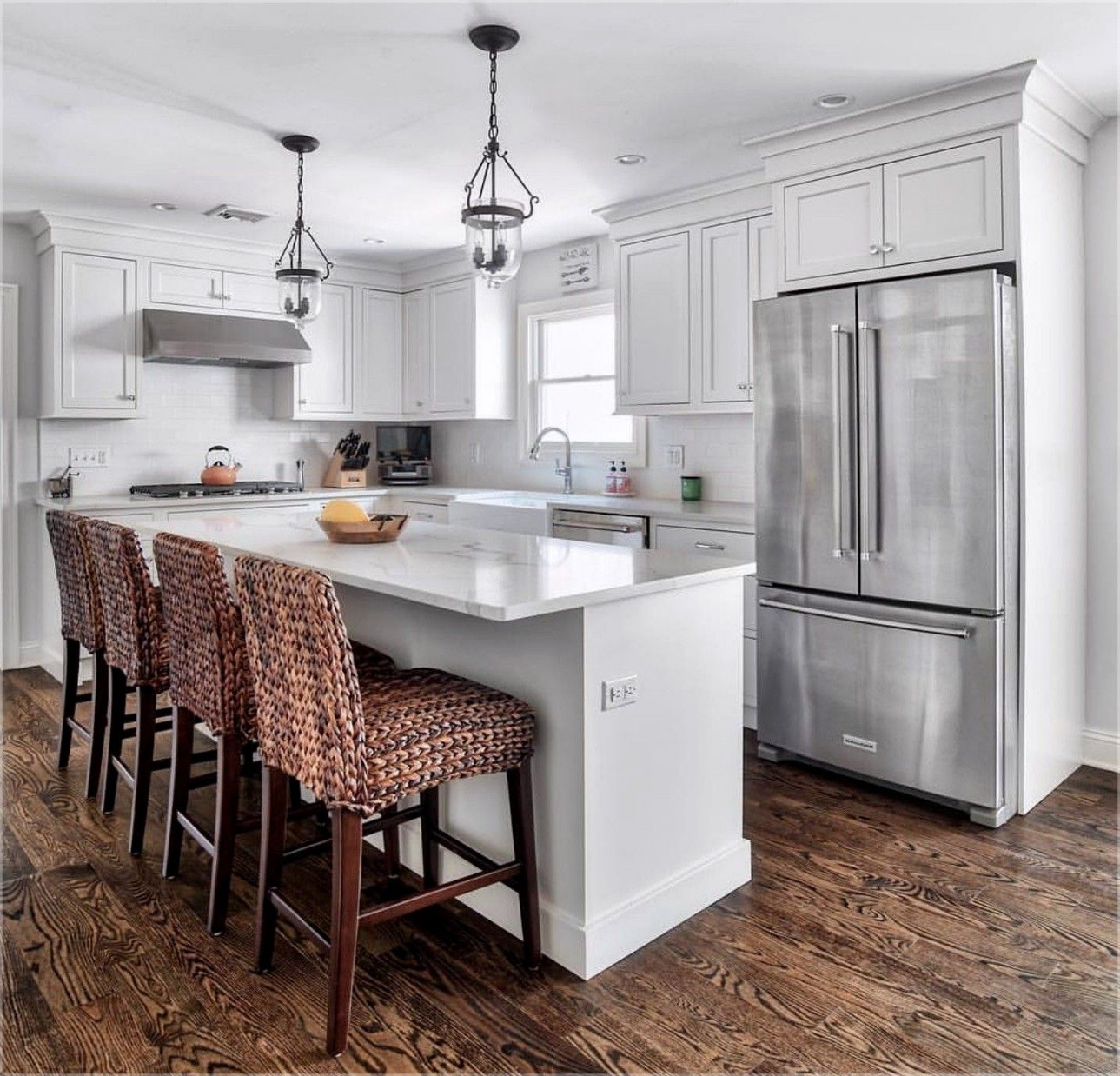 small u shaped kitchen island