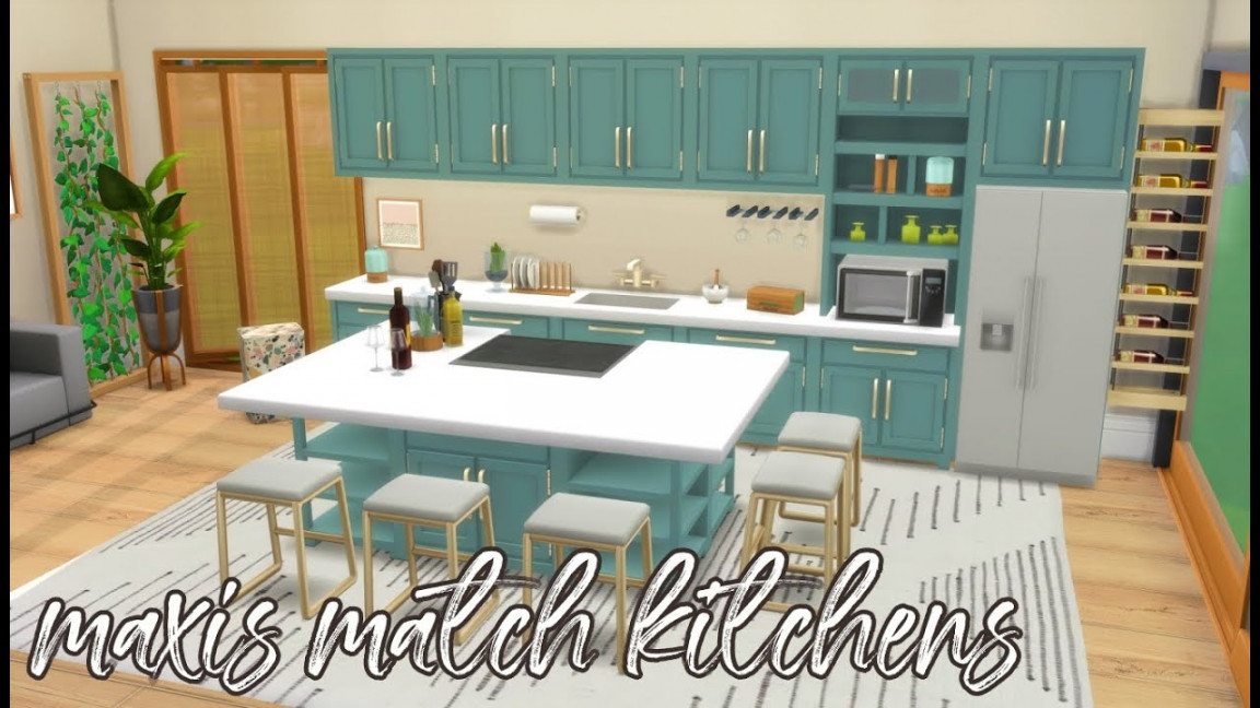 The Sims  Maxis Match CC Favourites // Kitchens & Download Links