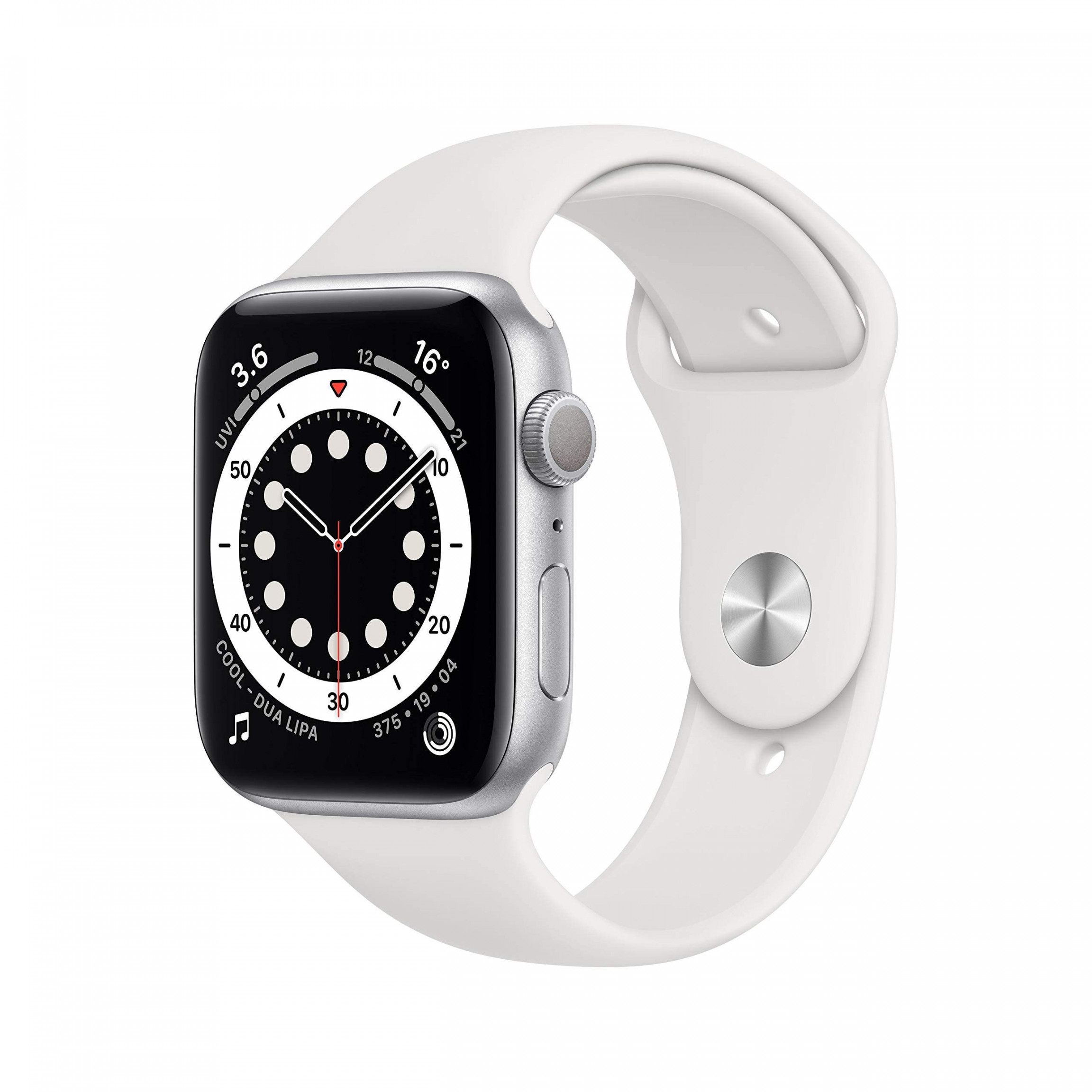 Apple Watch Series  GPS,  mm silbernes Aluminiumgehäuse mit weißem  Sportband (Generalüberholt)