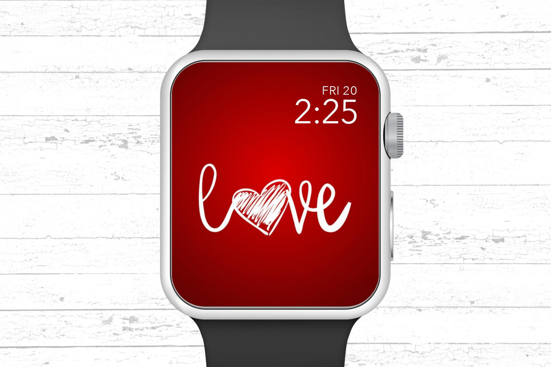 Apple Watch Wallpaper, Liebe mit Herz Valentinstag Apple Watch Gesicht  Design