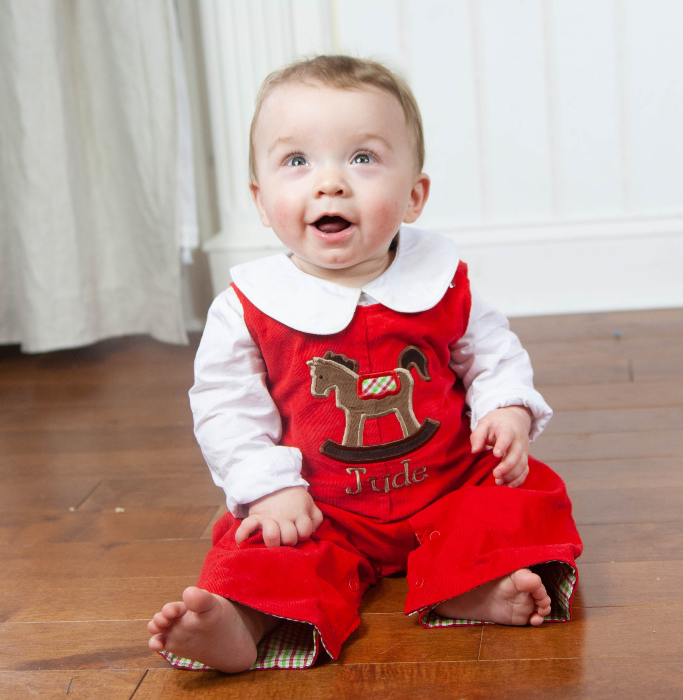 Baby Boy Christmas Outfit Red Corduroy Holiday Overalls - Etsy