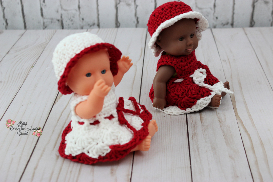 Baby Doll Dress And Hat  Free Crochet Pattern - Krissys Over The