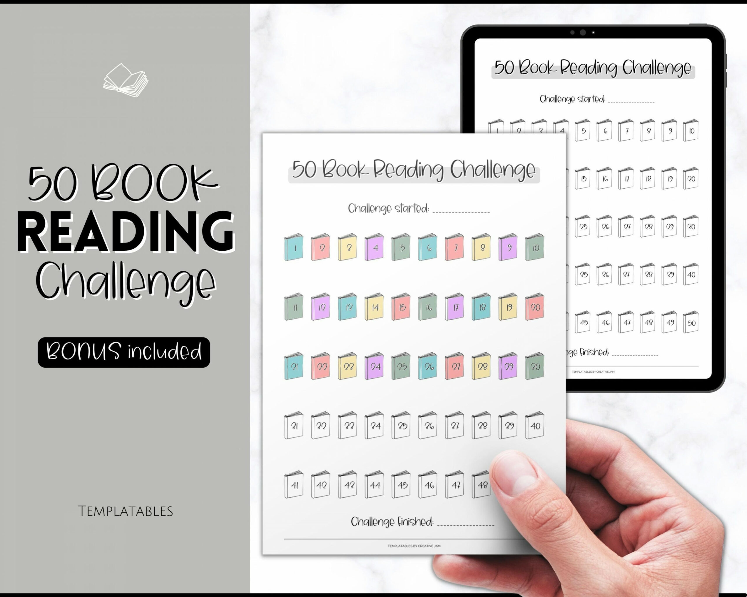 Buy  Book Challenge Printable Reading Challenge BUNDLE  Online