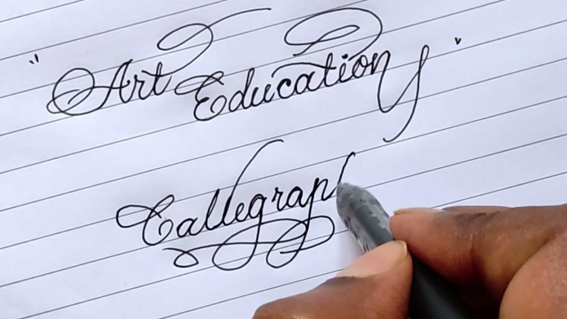 Calligraphy Writing  Cursive writing