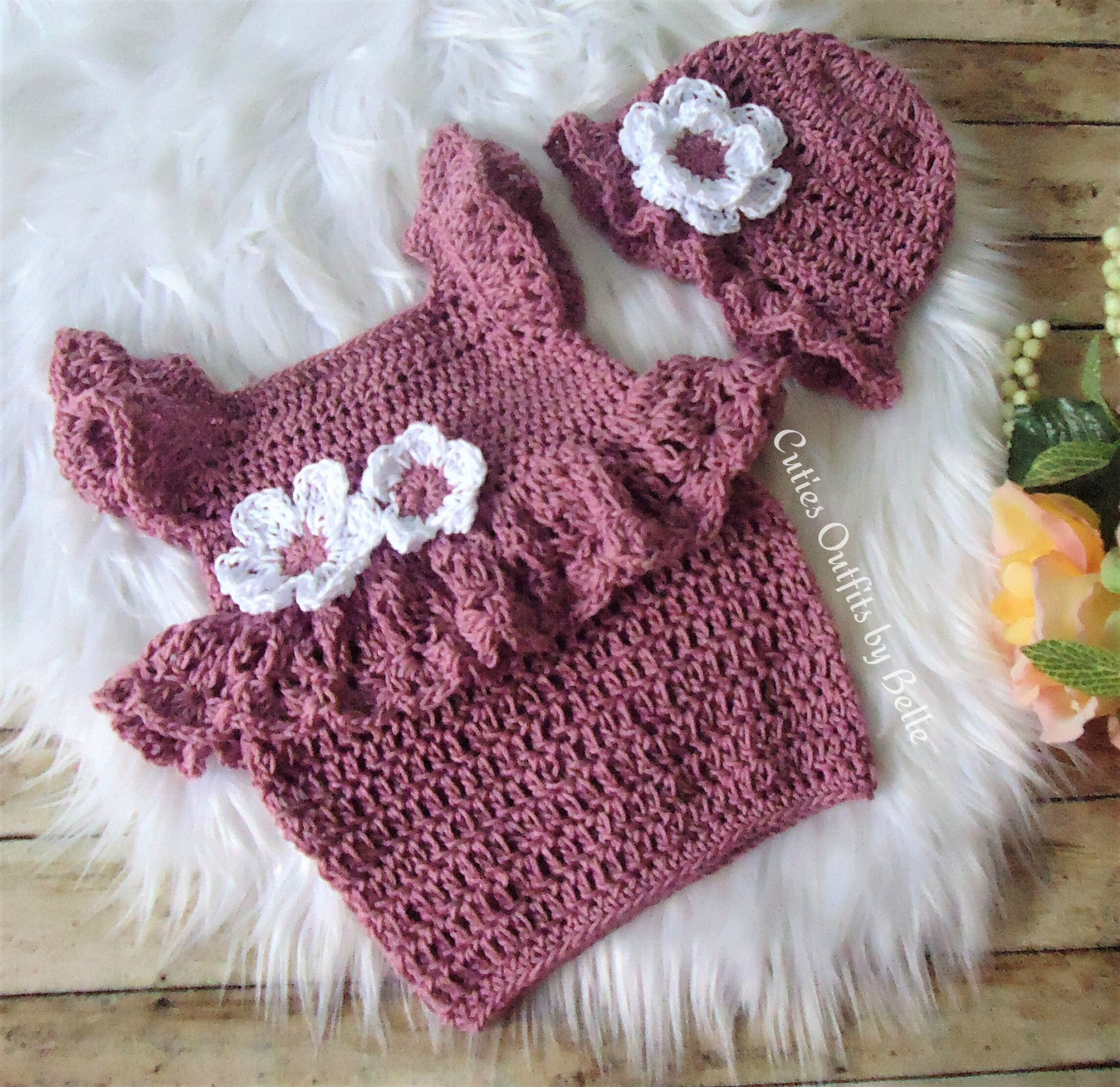 Crochet Baby Dress Pattern, Almost Free Crochet Pattern, Newborn