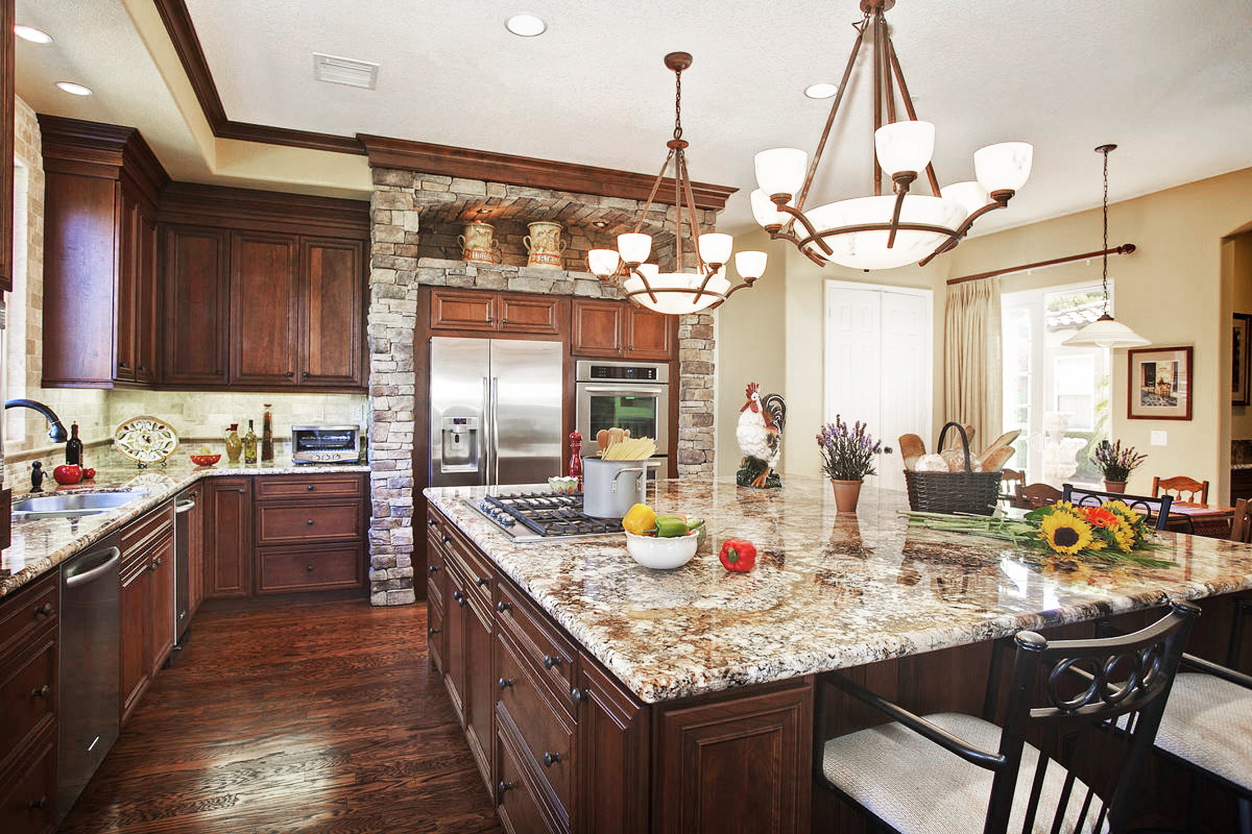 Dark Wood Kitchen Cabinets  DeWils Custom Cabinetry