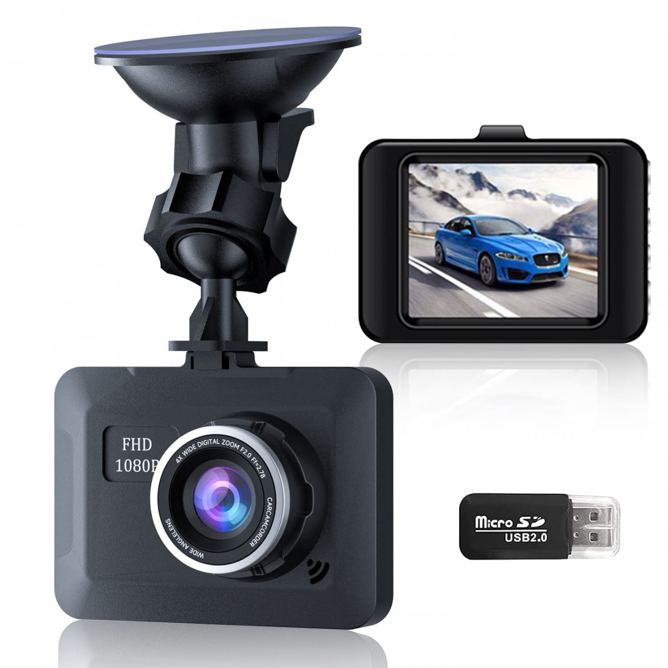 Dash Cam Car Reversing Camera P Full HD Dual Car Camera with