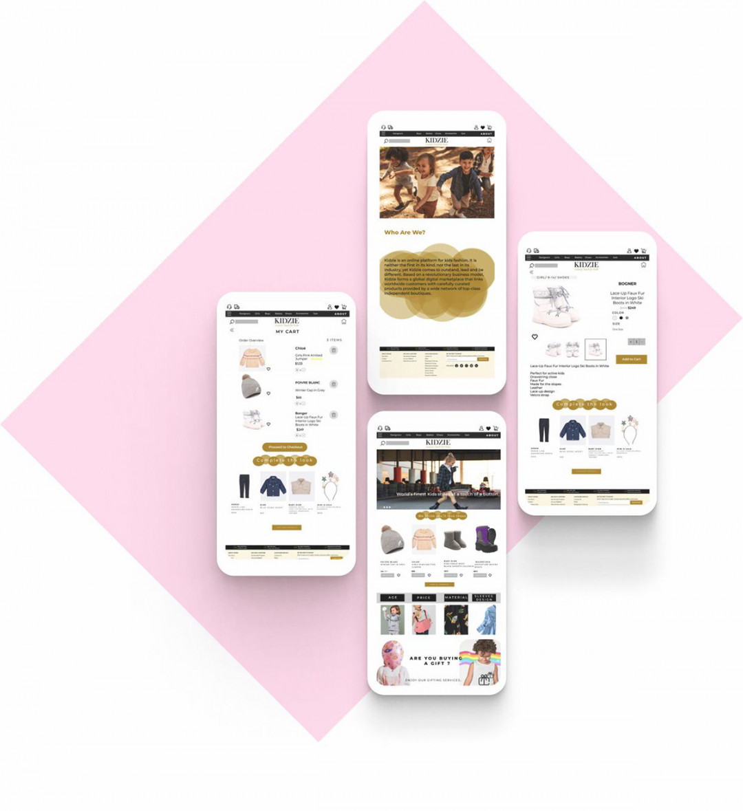 E-Commerce Kids Fashion Website: UI/UX Design on Behance