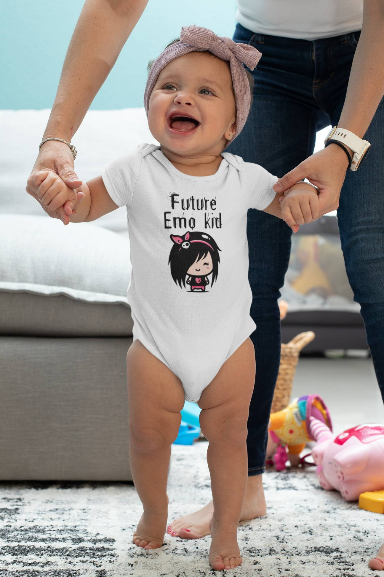 Emo Baby Clothes Future Emo Kid Goth Baby Nursery Goth Baby - Etsy