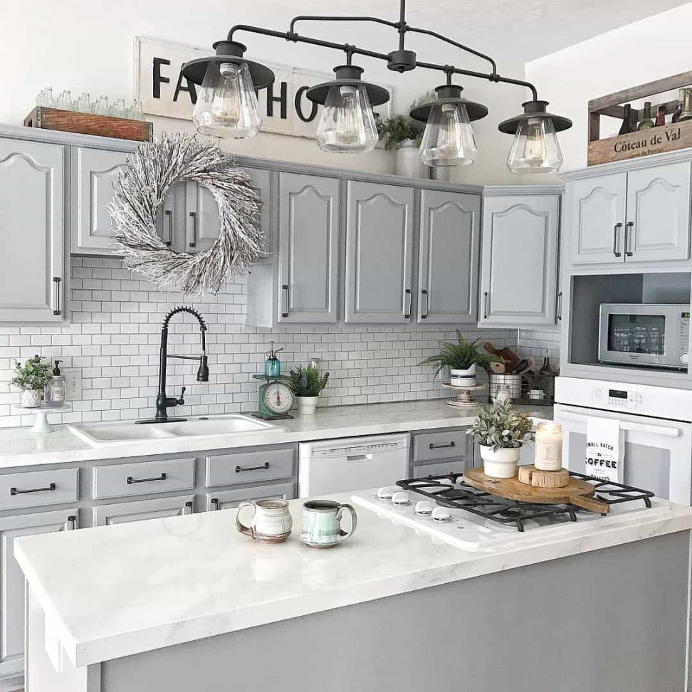 Farmhouse Grey Kitchen Cabinets to Upgrade Your Kitchen