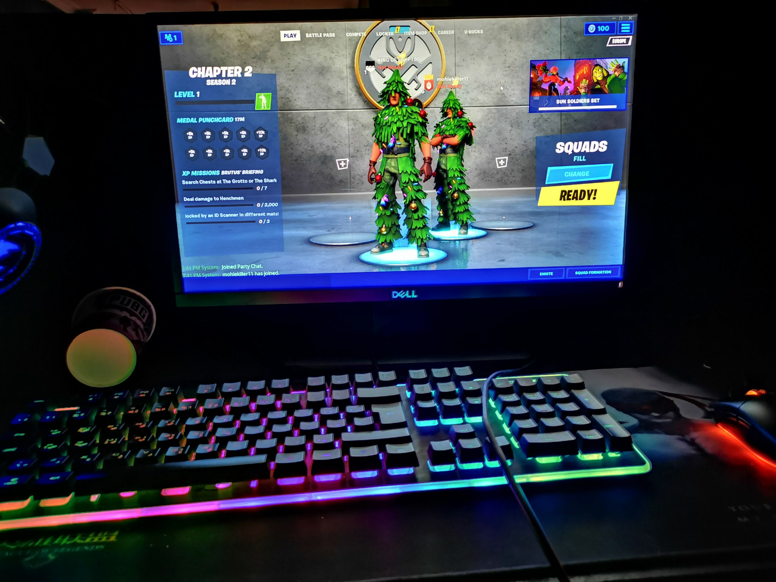 Fortnite in medium setup 🖤🔥  Fortnite, Setup, Pc gaming setup