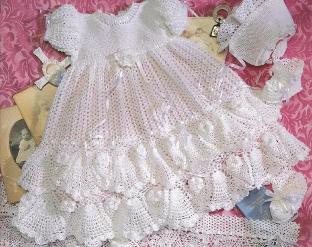 Gorgeous Vintage Crochet Baby Dress Patterns - Crochet Life