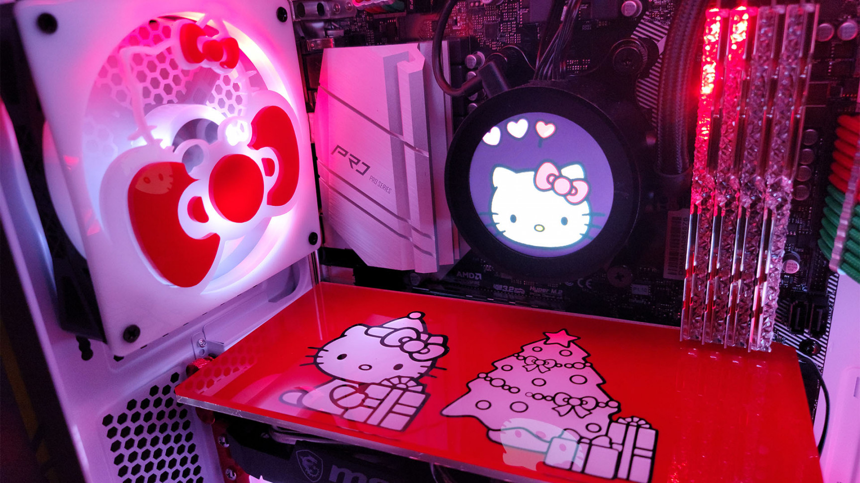 Happy holidays, from this Hello Kitty PC