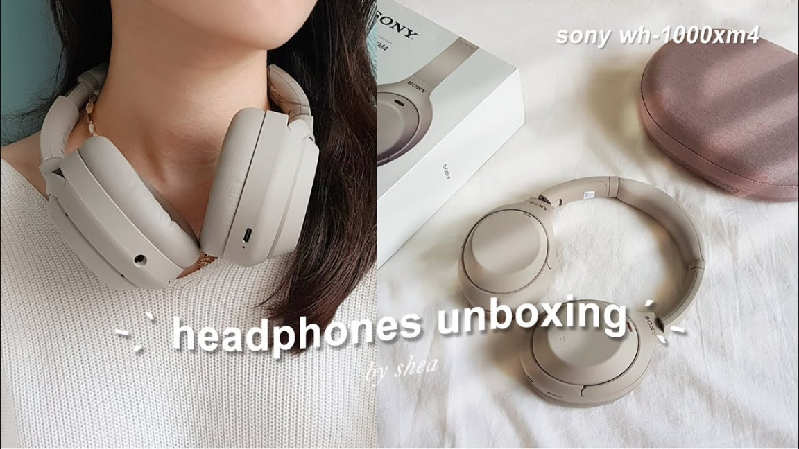 headphones for that pinterest girl aesthetic 🎧  sony wh-xm unboxing