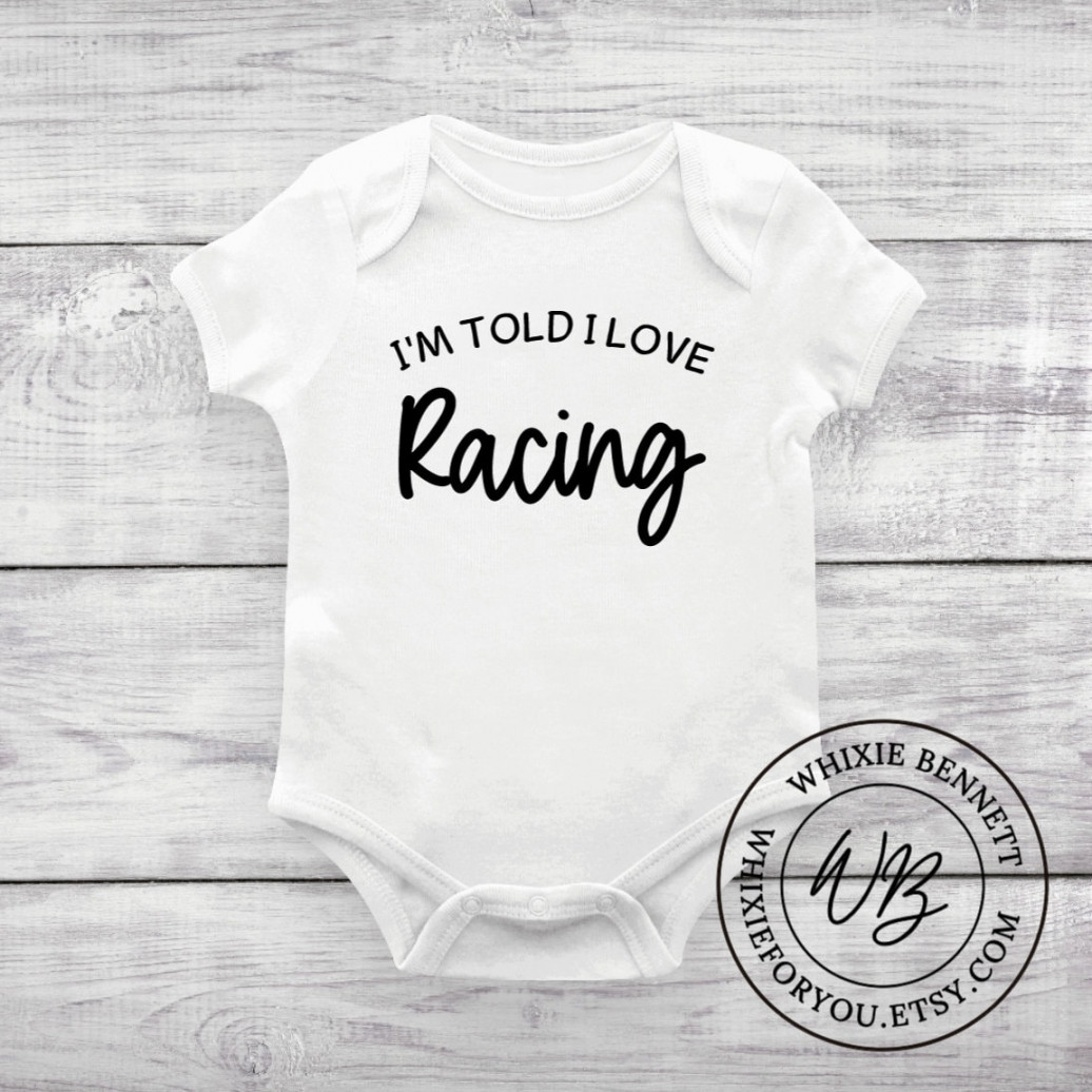 I Love Racing Baby Bodysuit Racing Baby Outfits Cute Racing - Etsy