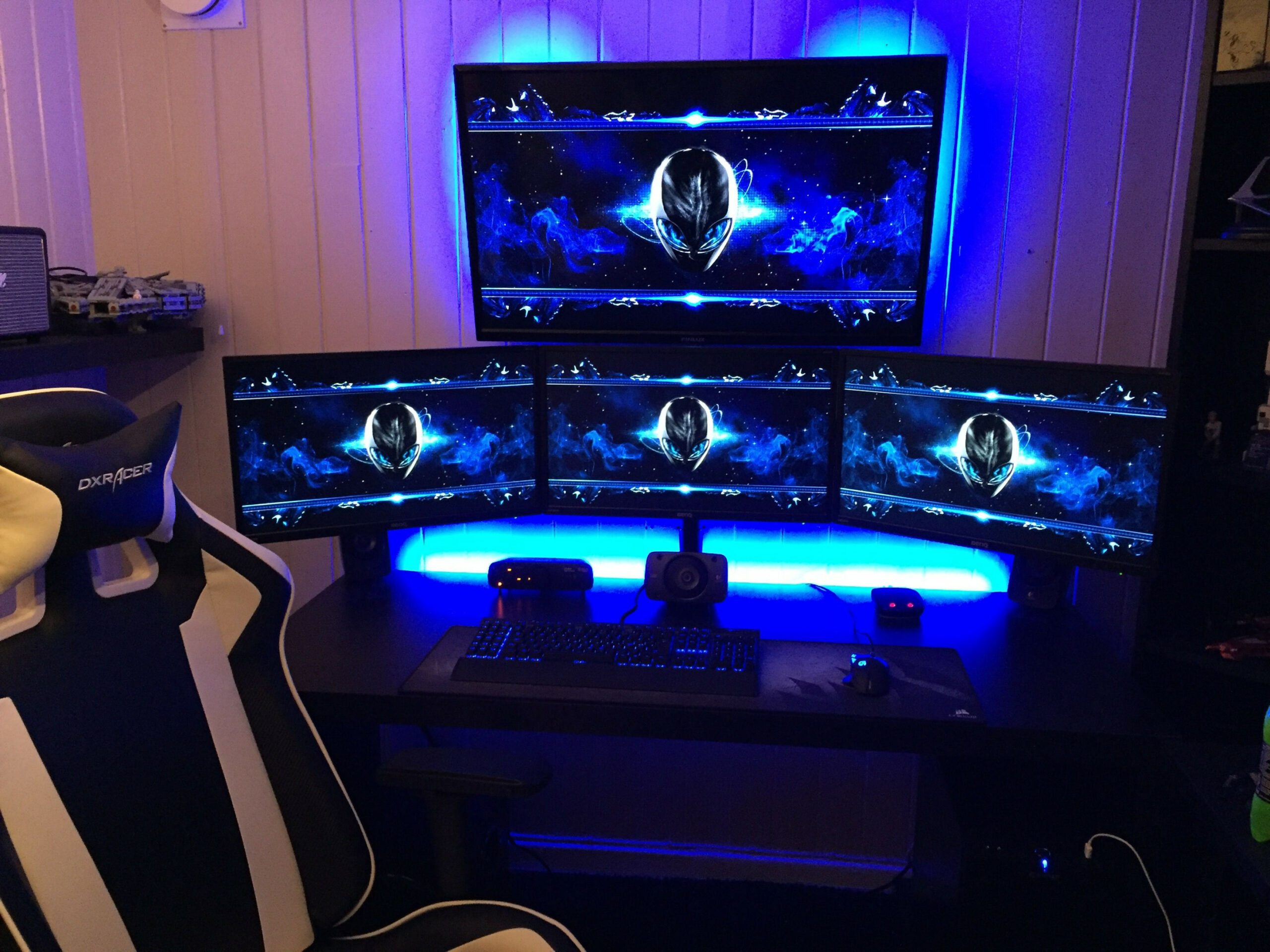 Improved  monitor setup • /r/battlestations  Interior design