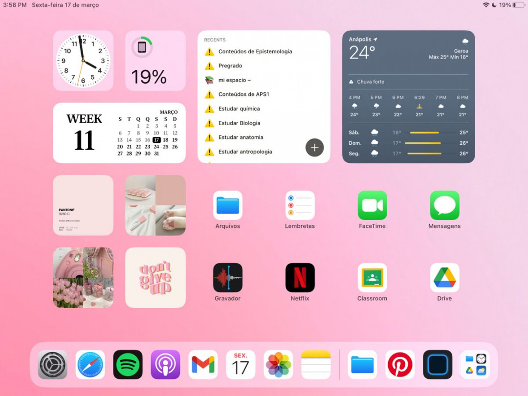 iPad pink home-screen idea 🎀💕🌸 in   Ipad tutorials, Custom