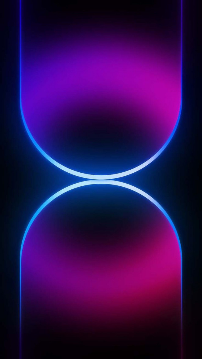 iPhone  Pro Max Neon Dual Gradient Wallpaper - iPhone Wallpapers