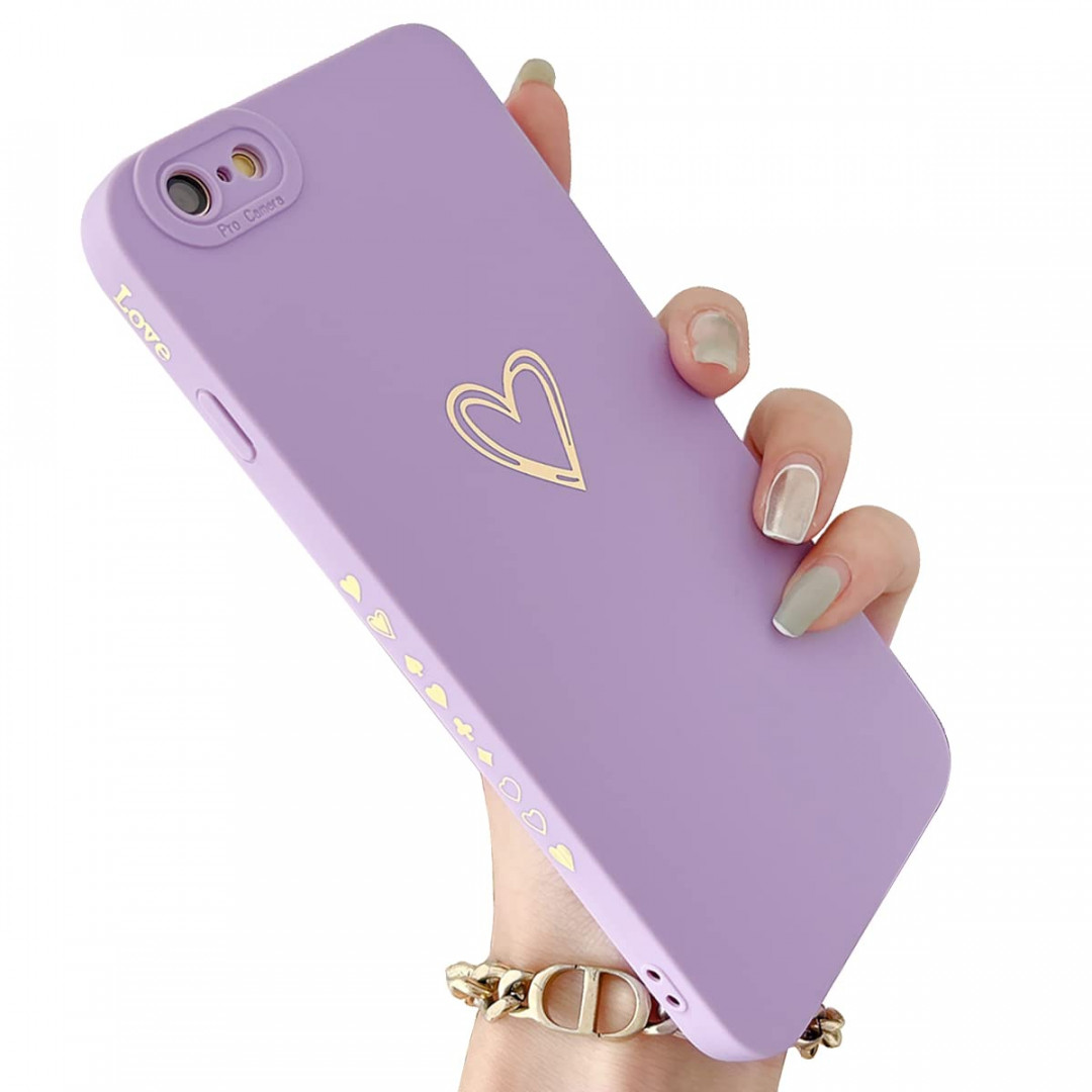 iPhone s Plus Case for Girls, Cute Phone Cases, iPhone  Plus for Women,  Heart Pattern Soft Silicone Protective Case for iPhone  Plus/s Plus