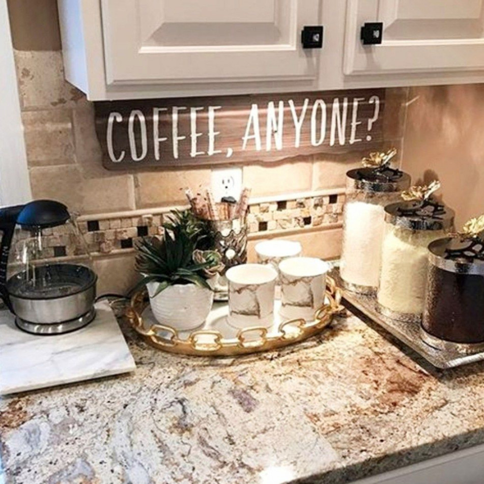 Kitchen Decor We LOVE-Coffee Bar Ideas For Your Kitchen & Counters