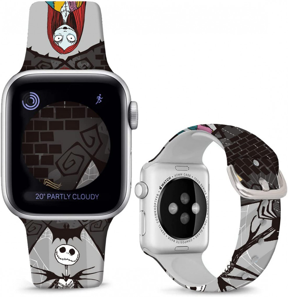 Leotop Kompatibel mit Apple Watch Bands Halloween mm mm mm Cartoon  Band Ersatz Strap Weiche Silikon Design Sportbänder für iWatch Serie SE/SE